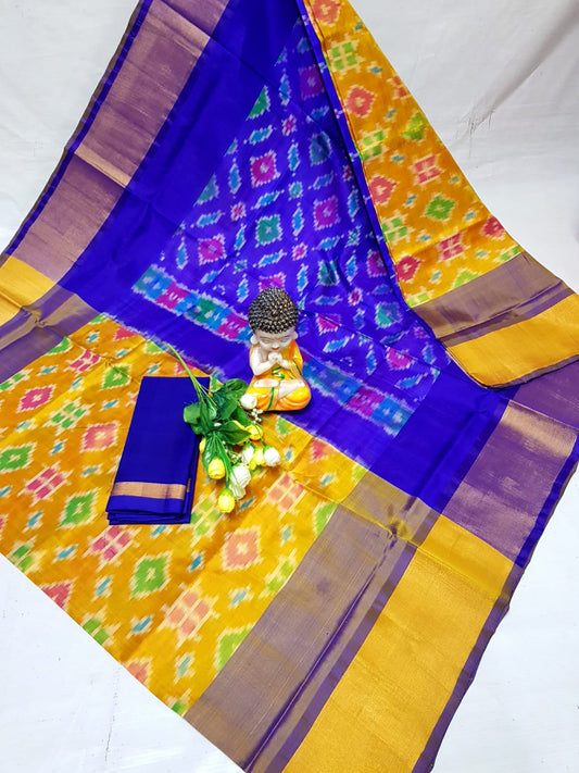 Pure Uppada Pattu Full Pochampally Design Saree