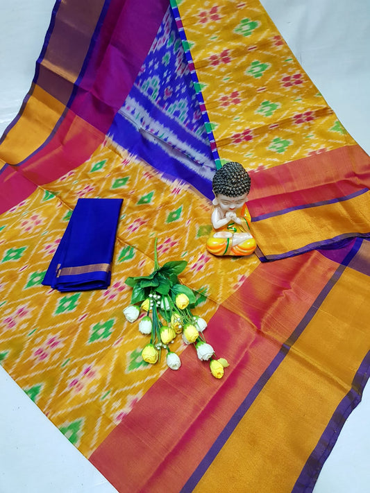 Pure Uppada Pattu Full Pochampally Design Saree