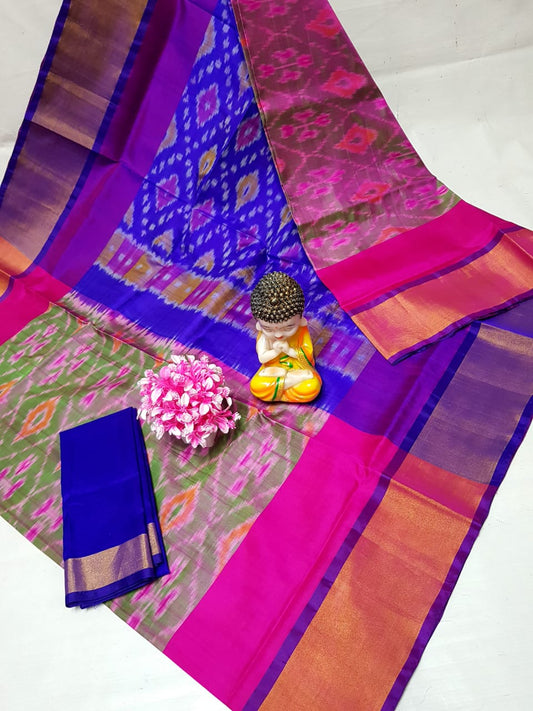 Pure Uppada Pattu Full Pochampally Design Saree