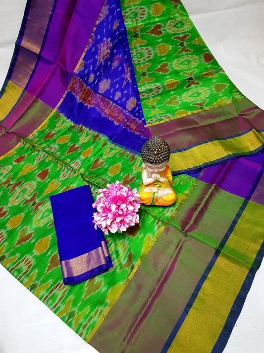 Pure Uppada Pattu Full Pochampally Design Saree