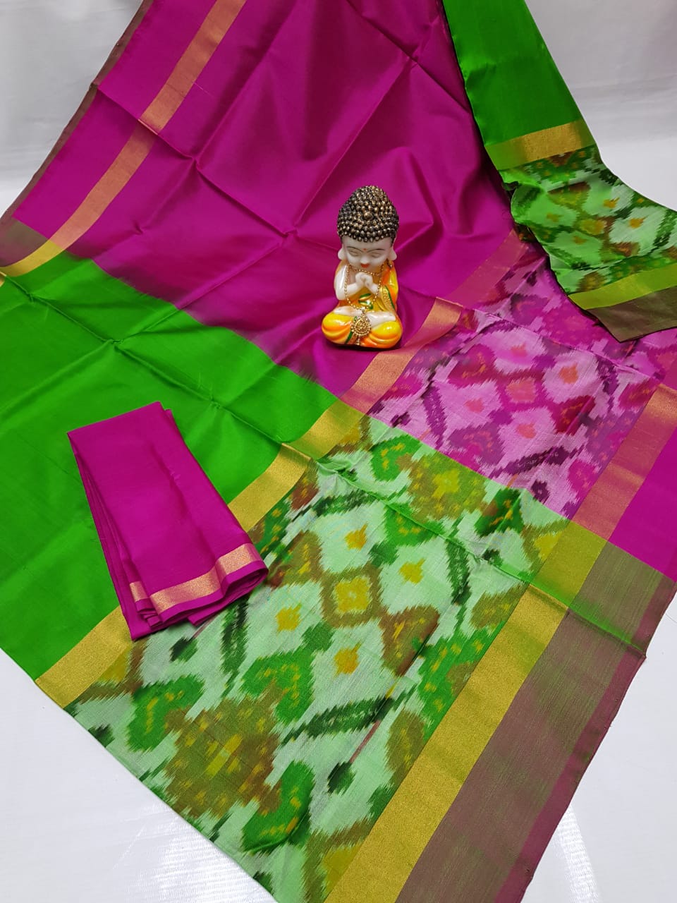 Pure Uppada Pochampally Big Border Saree