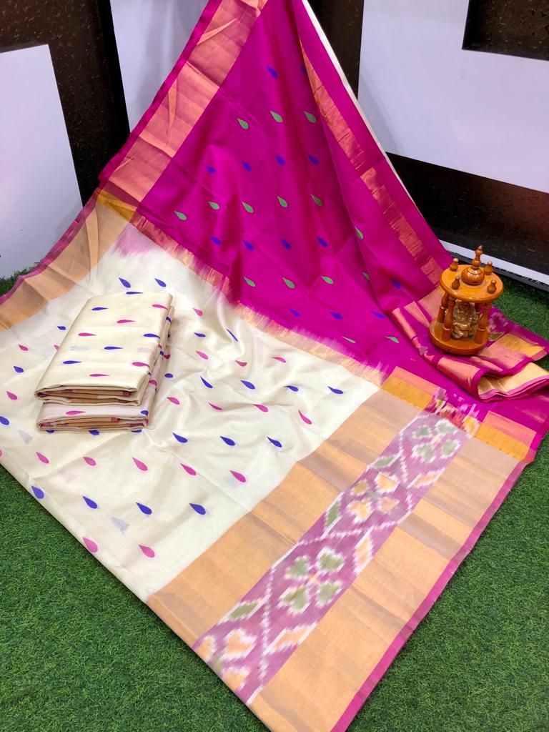 Pure Silk Uppada Butta Saree