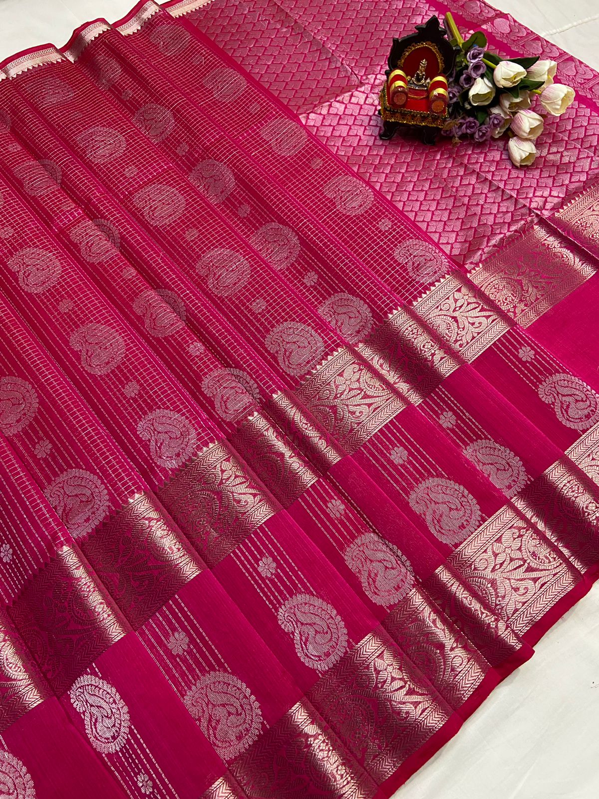 Kuppatam Kanchi Border Saree