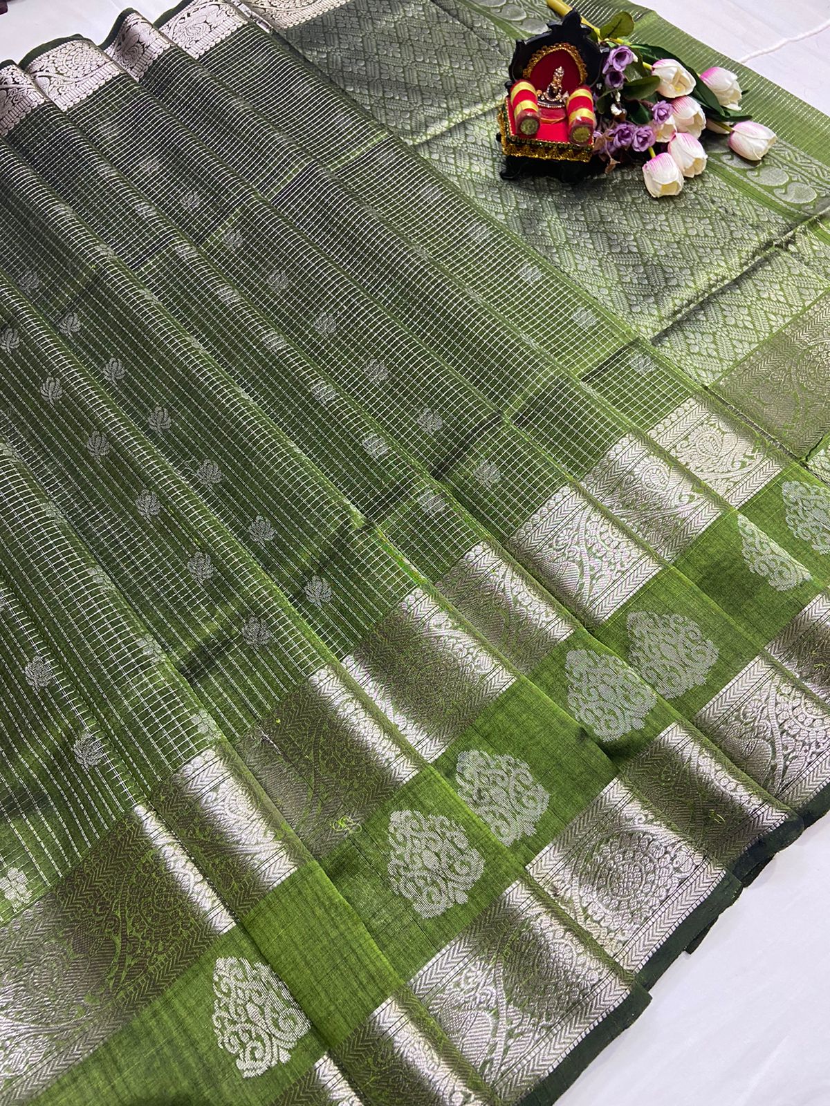 Kuppatam Kanchi Border Saree