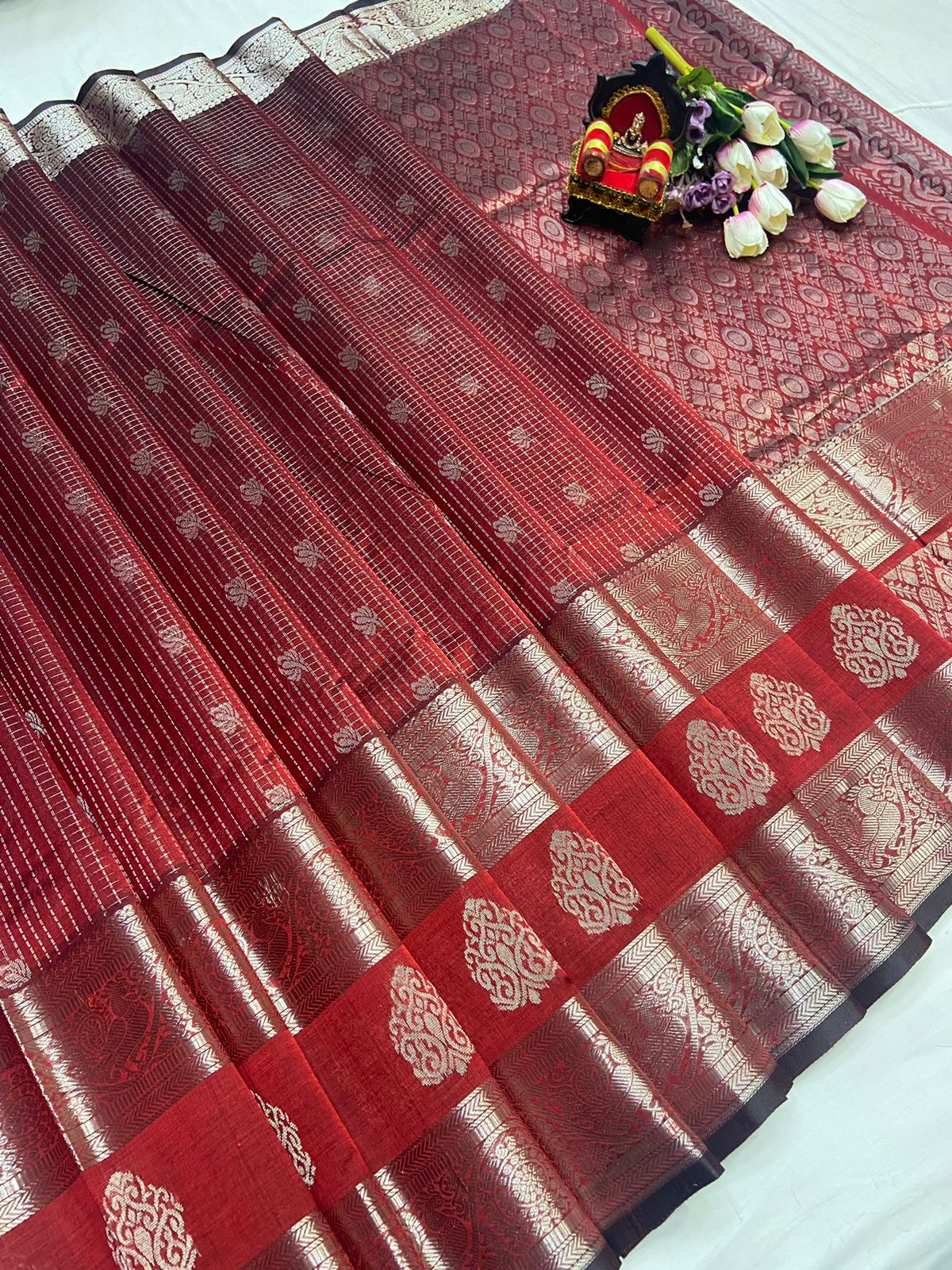 Kuppatam Kanchi Border Saree