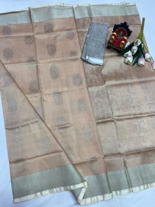 Uppada Silver Butta Saree