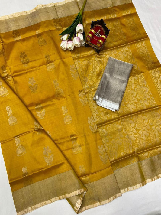 Uppada Silver Butta Saree