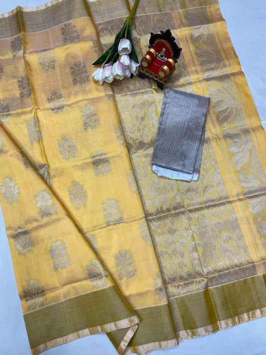 Uppada Silver Butta Saree