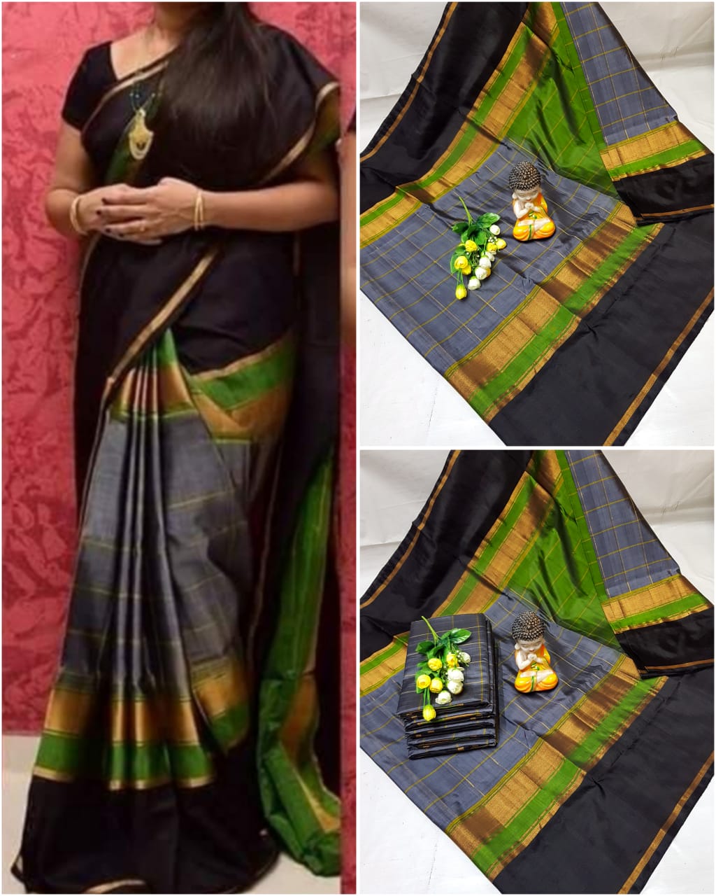 Pure Uppada Checks Saree