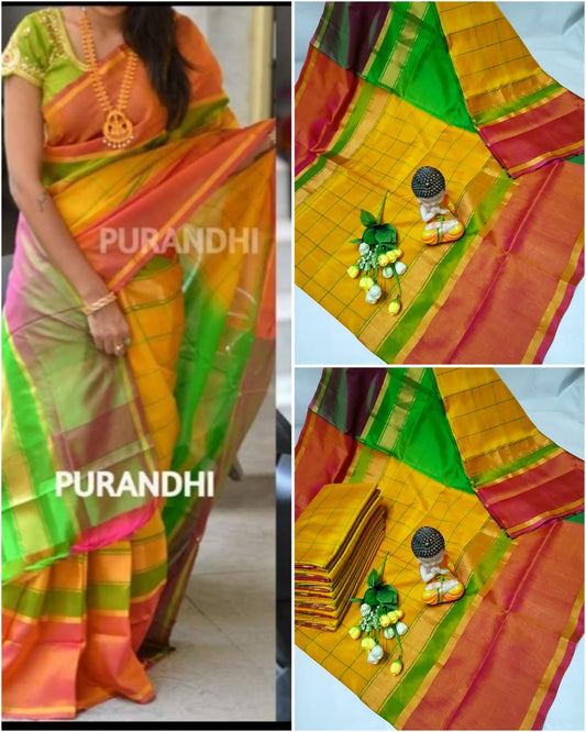 Pure Uppada Checks Saree