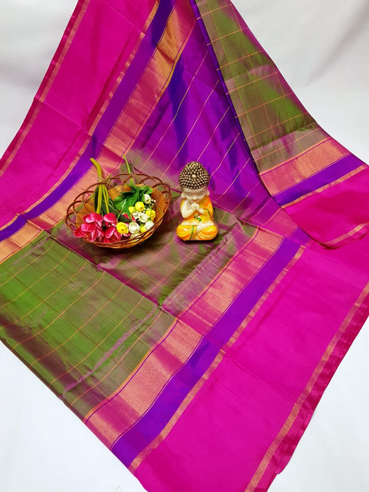 Pure Uppada Checks Saree