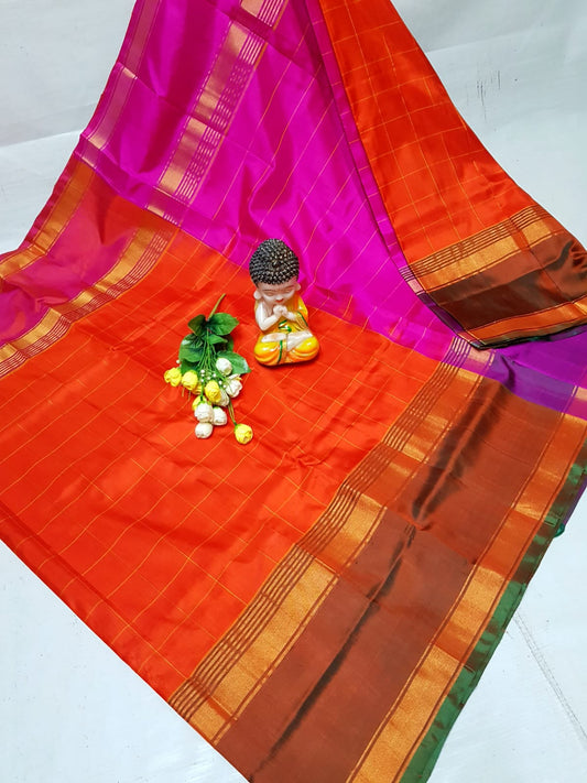 Pure Uppada Checks Saree