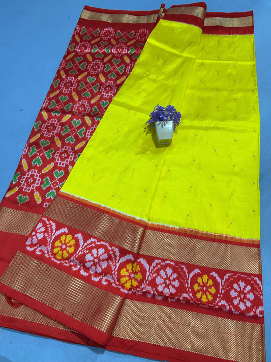 Latest Ikkat Pure Silk Saree