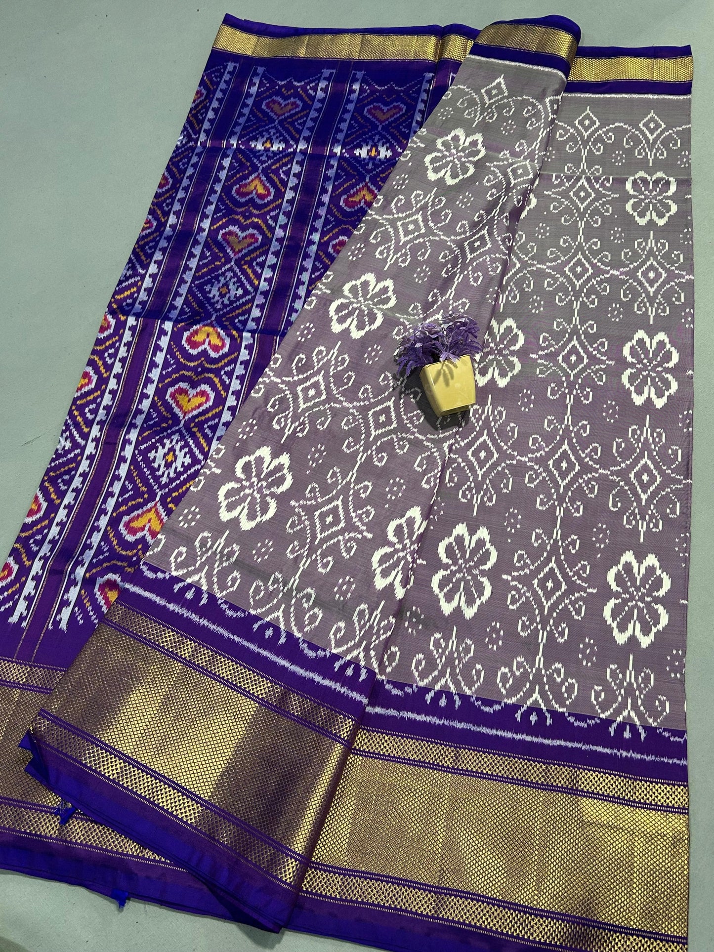 Latest Ikkat Pure Silk Saree