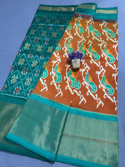 Latest Ikkat Pure Silk Saree