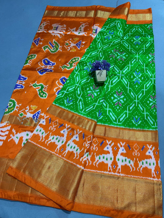 Latest Ikkat Pure Silk Saree