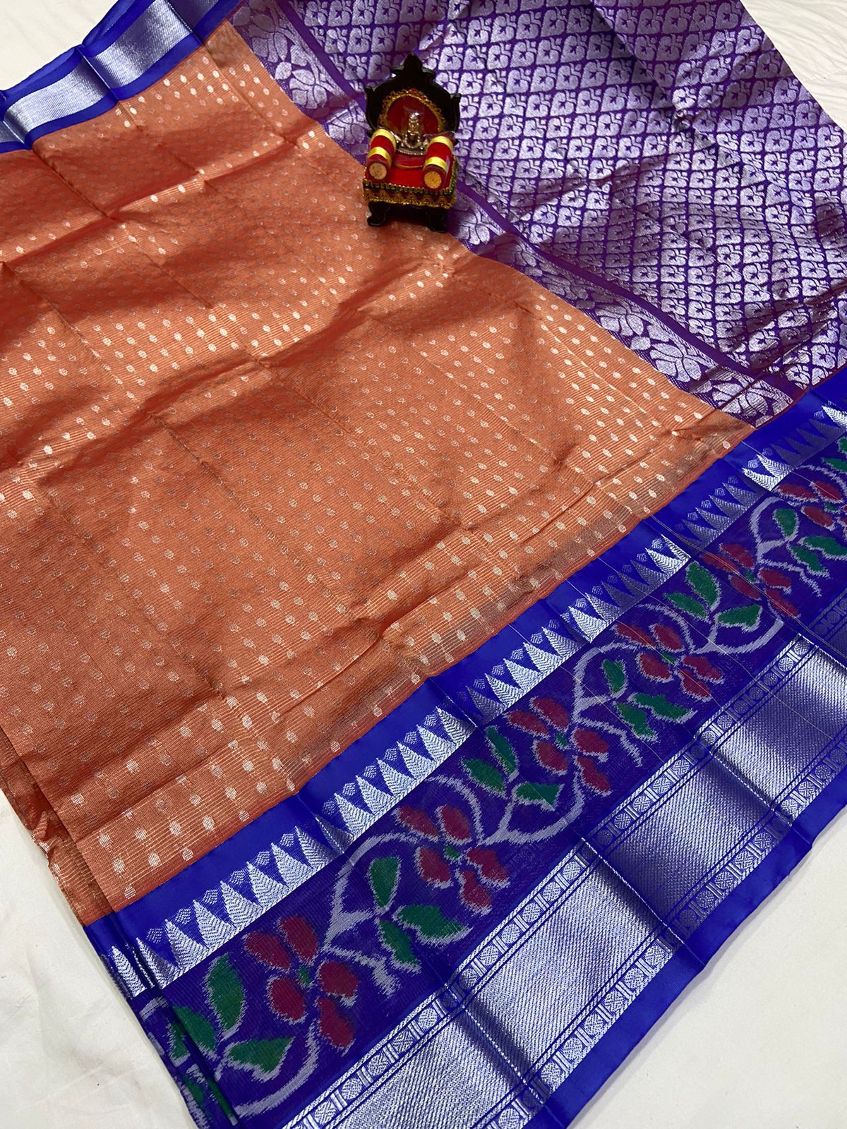 Mangalagiri Allover Pochampally Border Saree