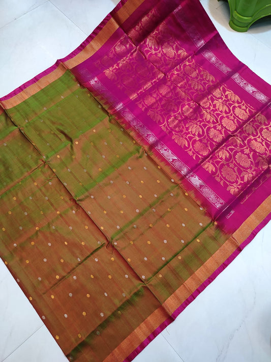 Pure Silk Uppada Jamdani Buta Saree