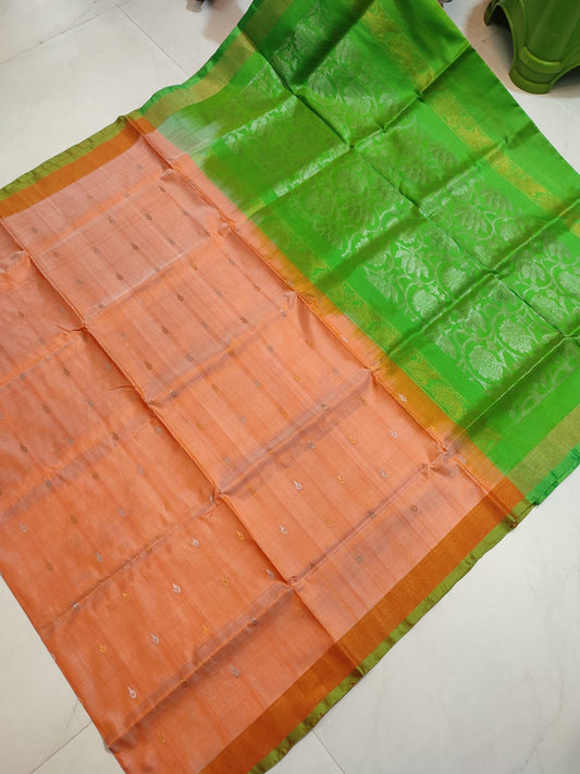 Pure Silk Uppada Jamdani Buta Saree