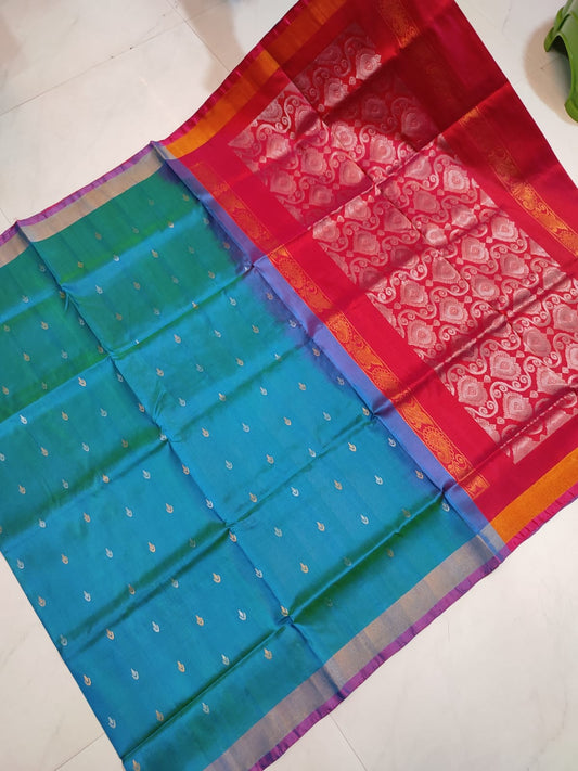 Pure Silk Uppada Jamdani Buta Saree