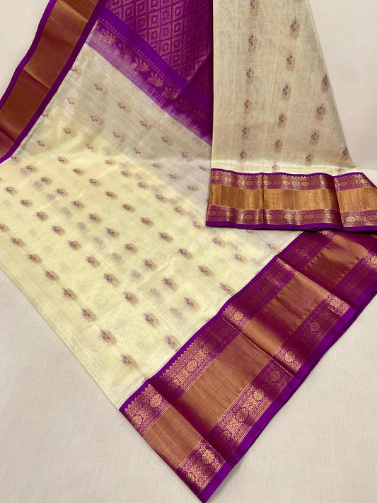 Latest Kuppadam Kanchi Border Saree