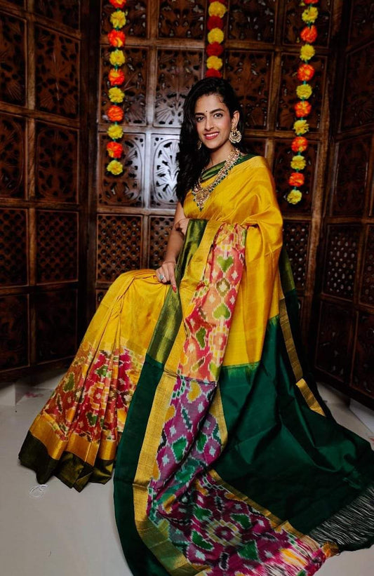 Pure Uppada Pochampally Big Border Saree