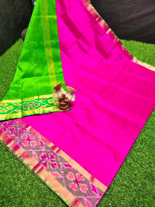 Uppada Small Pochampally Border Saree