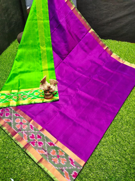 Uppada Small Pochampally Border Saree