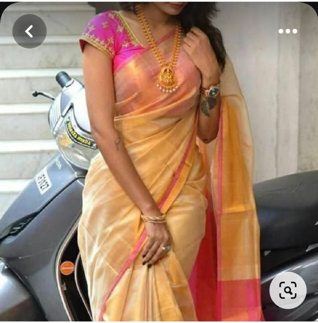 Pure Uppada Tissue Saree